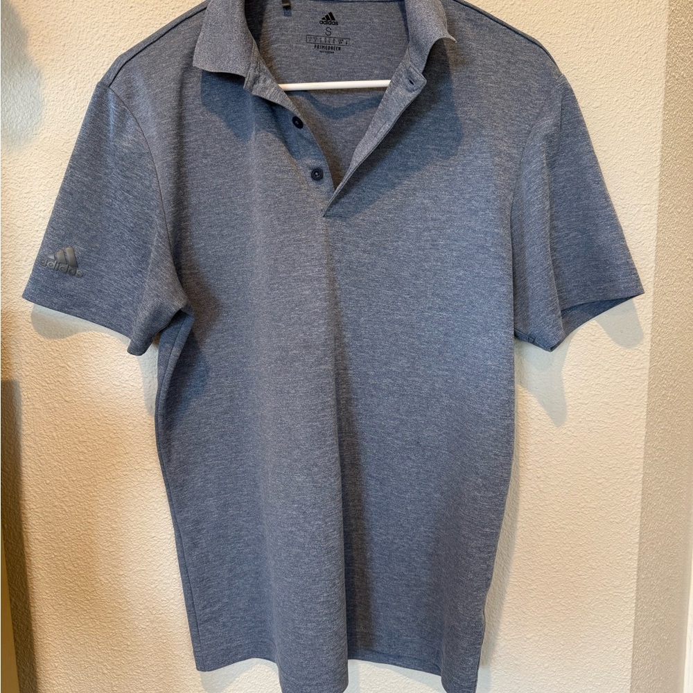 Adidas Blue Polo Shirt Classic Design